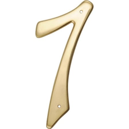 Hillman HILLMAN 4 in. Gold Brass Nail-On Number 7 1 pc, PK3 847049
